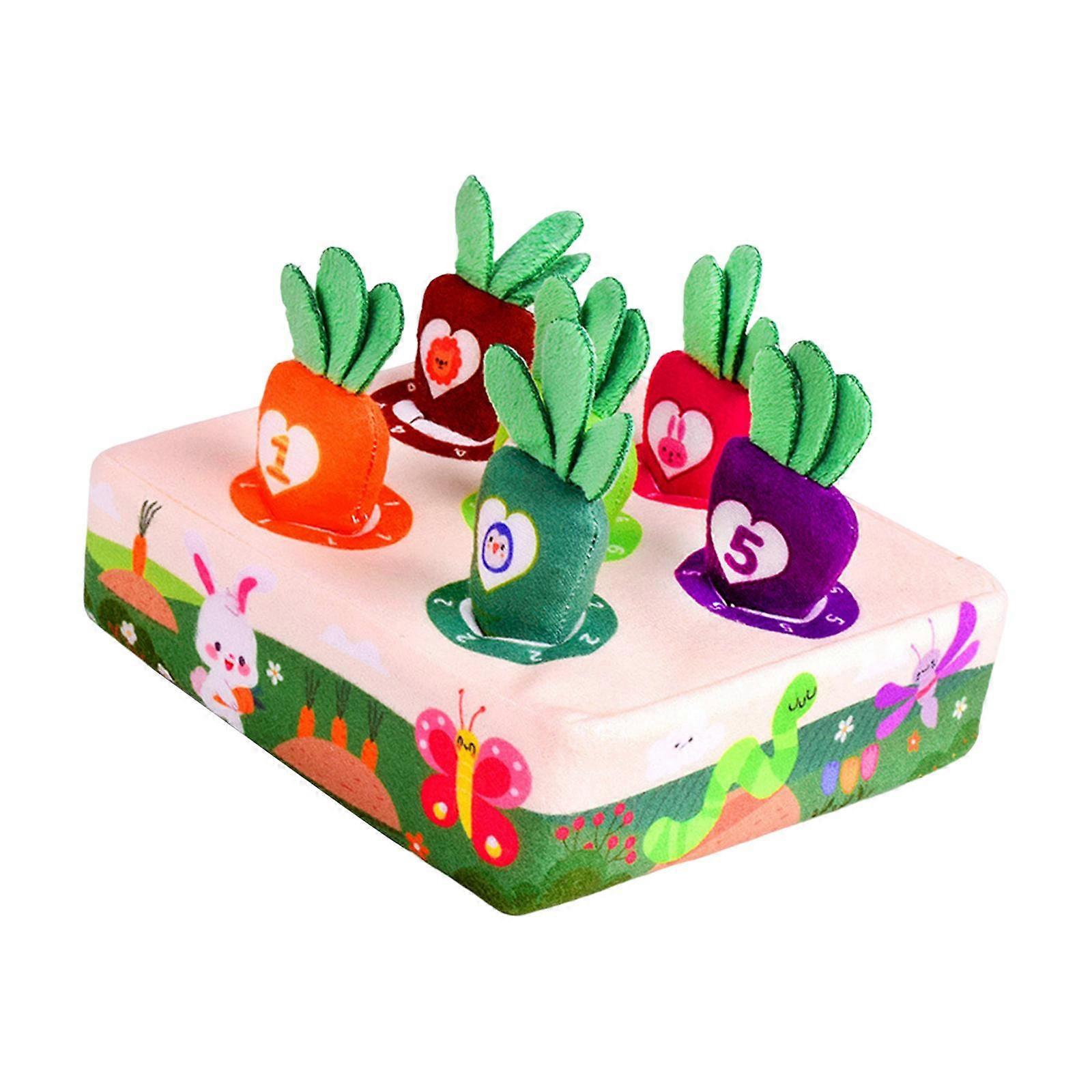 Dog Carrot Plush Toy Dog Puzzle Toys Increase IQ Carrot Toy Dog Chew Toy