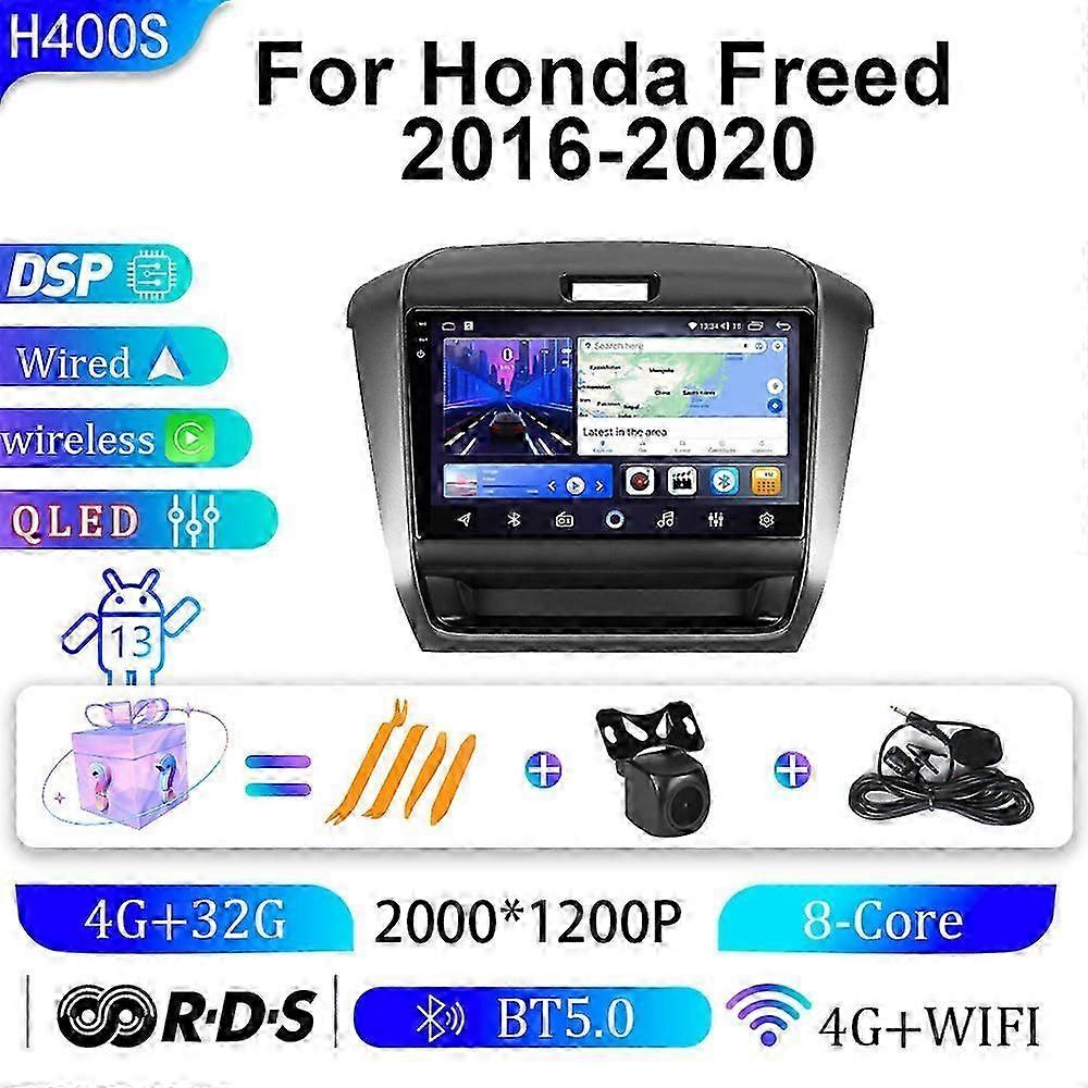 Suitable for Honda Free 16-20 car mounted Android large screen navigation system GPS navigation all-in-one machine-2K