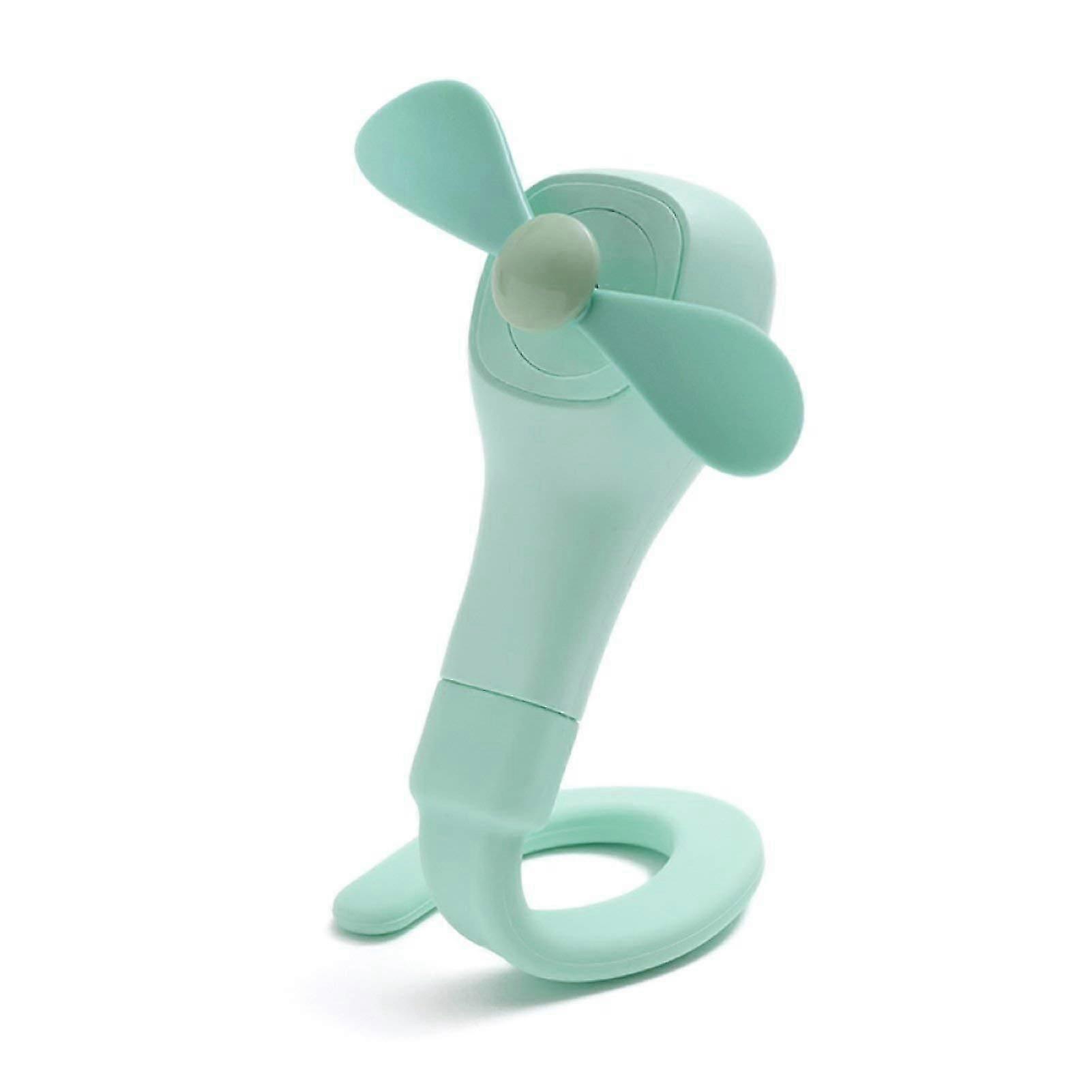 Mini Rechargeable Usb Clip On Fan (green)