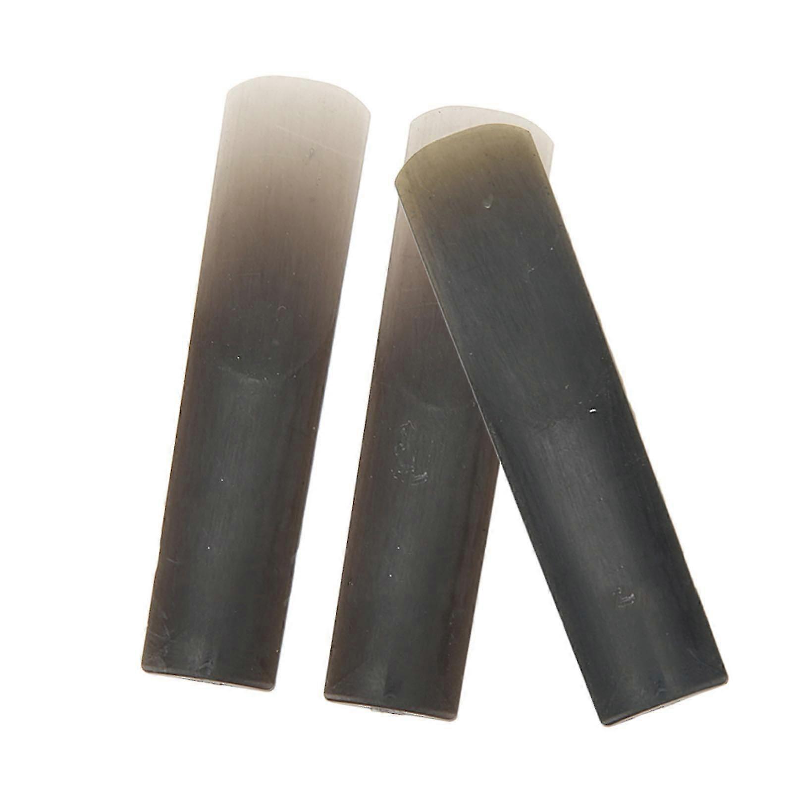 2024 3Pcs Soprano Saxophone Reed Resin Sax Reeds Instrument Accessory Set Kit compatible compatiblement Black