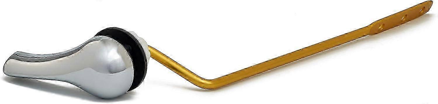 Universal Toilet Trough Flush Lever, Chrome Handle with Metal Nut, Fits Most Toilets (Side Mount)