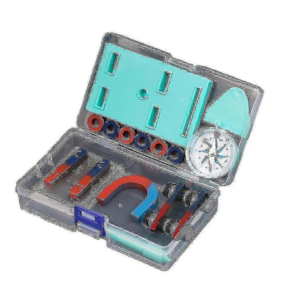 Children Science Bar Ring Horseshoe Compass Magnet Car Kit Experiment Tools