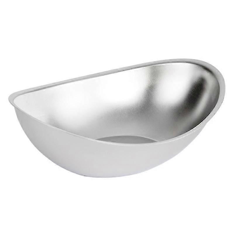 Multi-use Salad Plate Safe Use Stainless Steel Ingot Shape Anti-scald Stackable Serving Food Tray fo