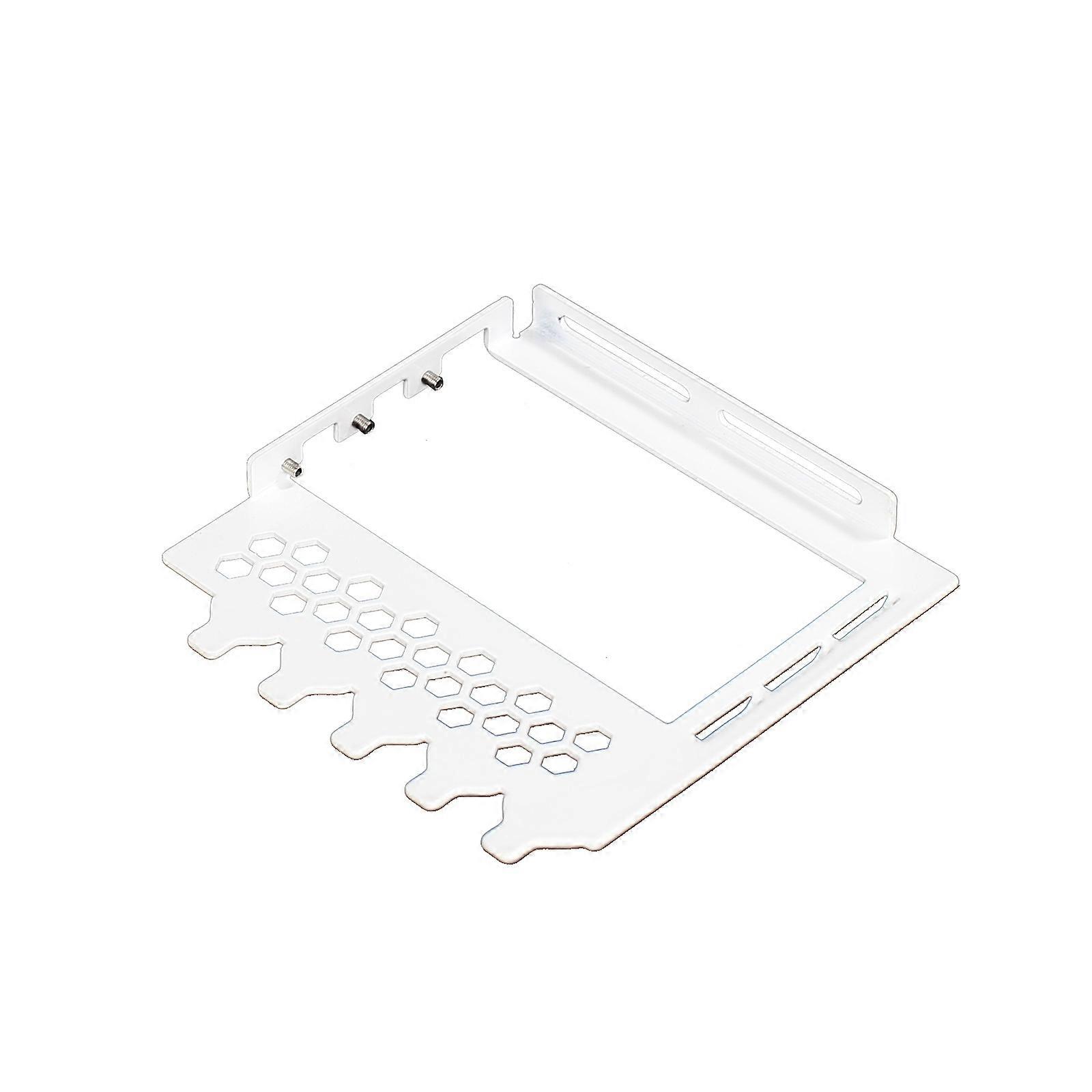 SXJ I Vertical GPU Mount Bracket Graphics Card Holder, Video Card Graphics Card Steering Bracket VGA Support Metal Rack  White