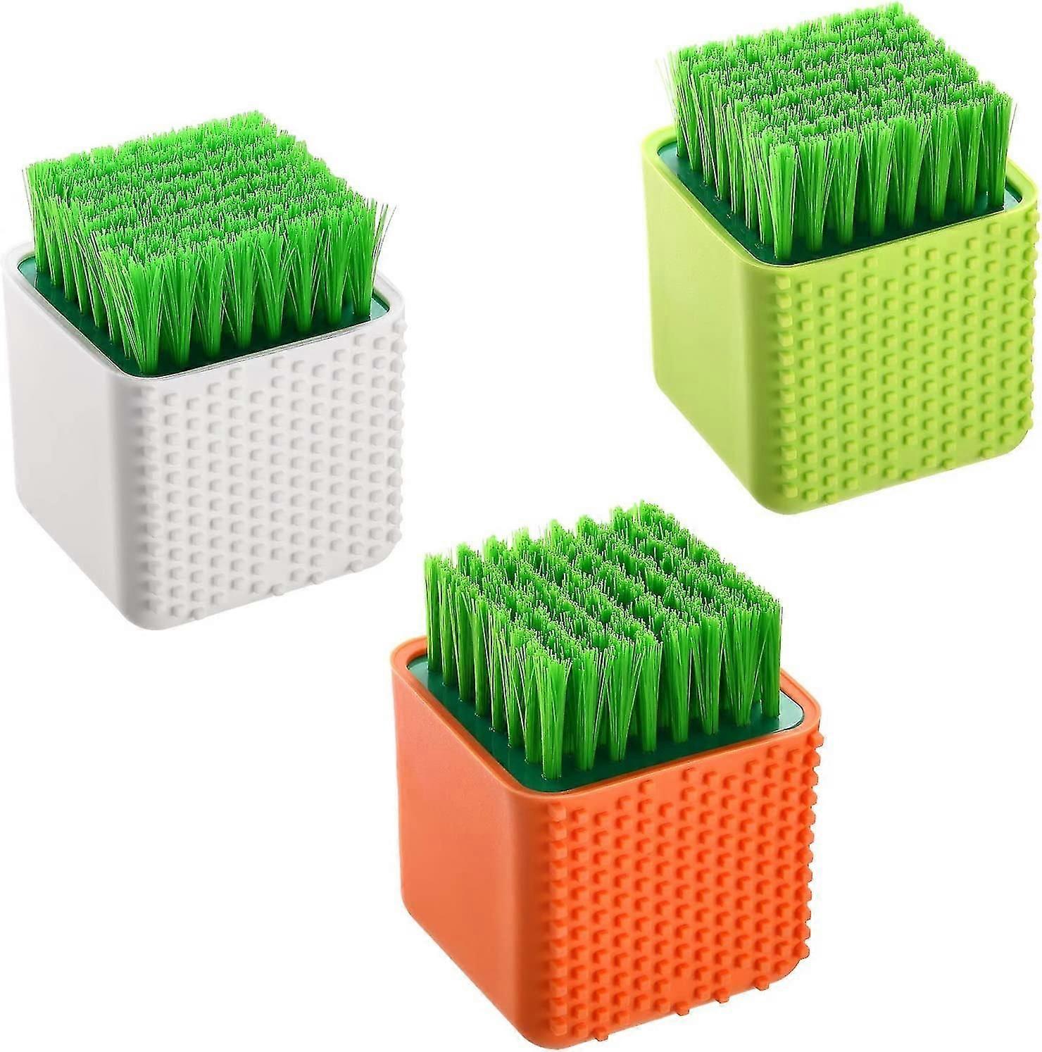 3 pièces Silicone Brosse à linge outil de nettoyage