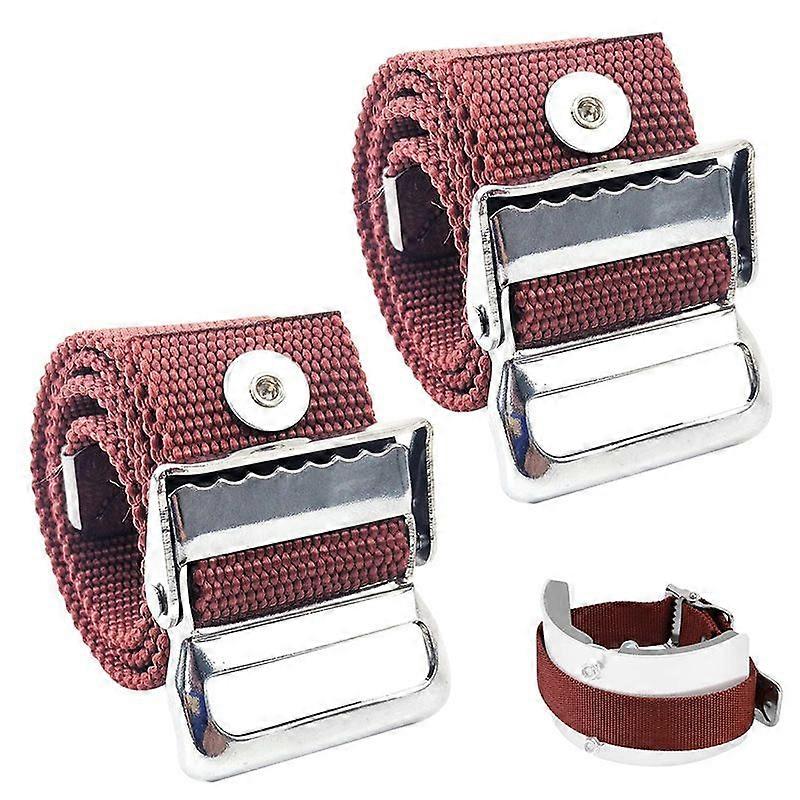 Pack Drywall Stilt Straps, Adjustable Drywall Leg Straps, Nylon Stilt Mounting Strap (Red)