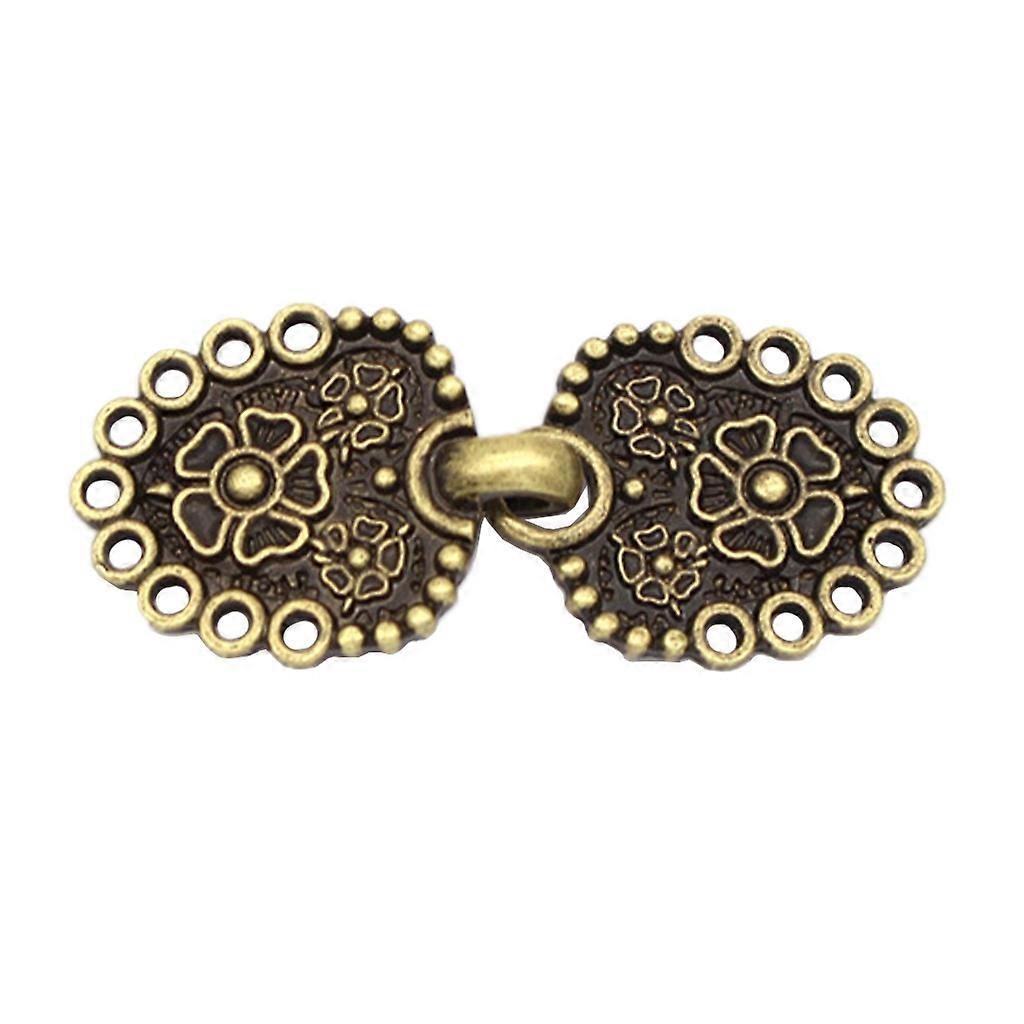 1 Pair Sew on Cloak Fasteners Hook Cardigan Clips Button with Holes