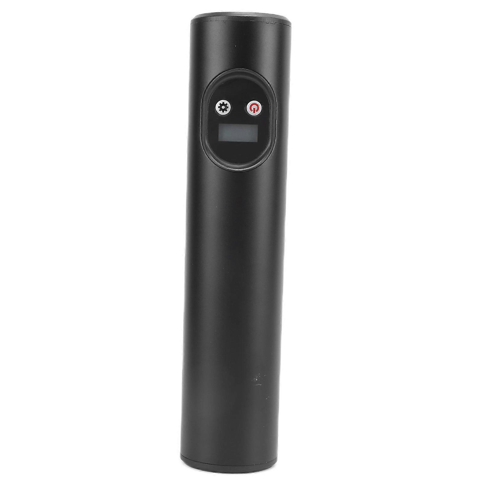 Electric Air Pump Portable Multifunctional Rechargeable Digital Display Lighting InflatorBlack