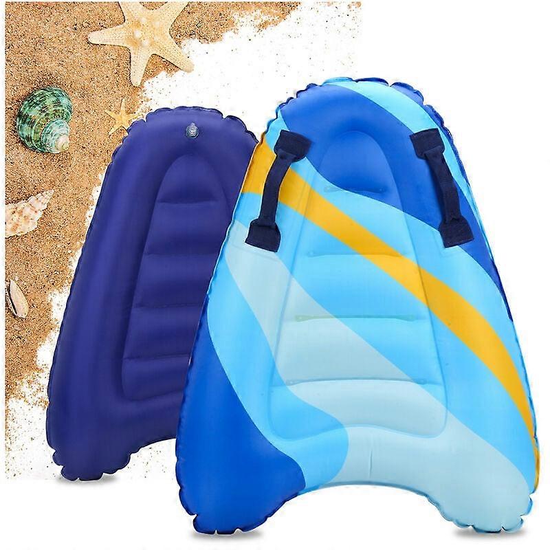 Inflatable Boogie Board, Sturdy Handles, Lightweight, Portable Surfboard