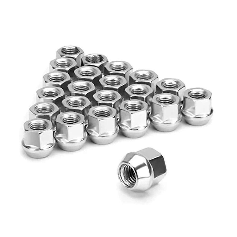 20 pcs Open End Lug Nuts M12 , M14 ,1/2-20,  9/16-18,3/4\" (19mm) Hex ,0.83''(21mm) Height Cone Seat Wheel Nuts