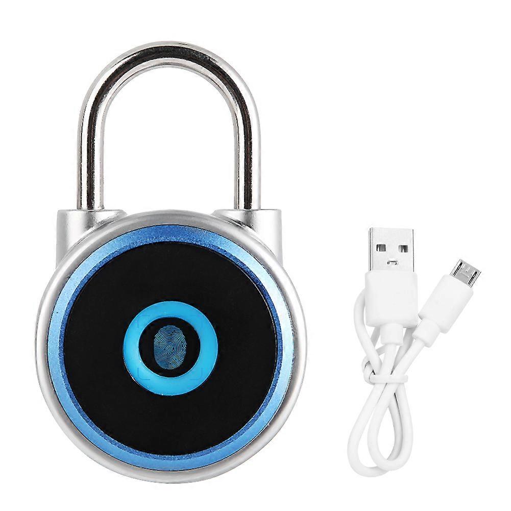Portable Smart Fingerprint Security Padlock Keyless Lock for Home School Cabinet Drawer