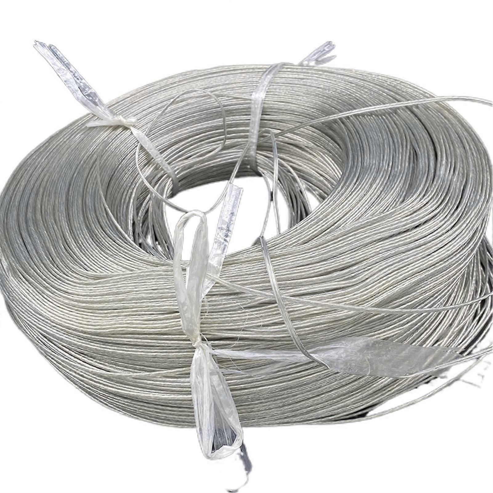 22 AWG 2pin Transparent Double Silver Wire Parallel Wire Luminous Word Line LED Light Wire for Advertising Lights