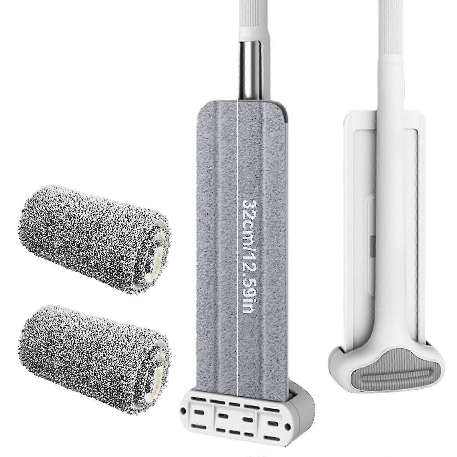 Selvvridende gulvrengøring fladmoppe - 360 håndfri mikrofiber gulvmoppe