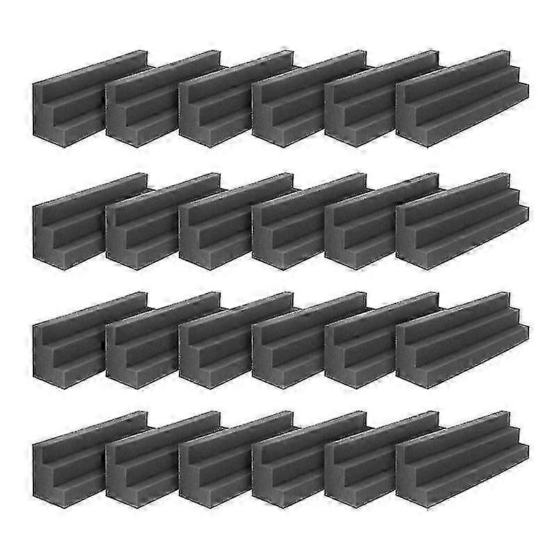 24 Pcs Bass Traps Acoustic Foam Panels Sound Proof Padding,studio Foam For Corner Soundproofing Foa