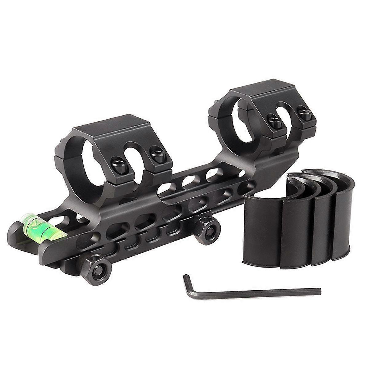 Scope Mounting Rings with Bubble Level Dual Mount Adapter Ring 30mm/25.4mm (1") for 20mm Picatinny Weaver Rail