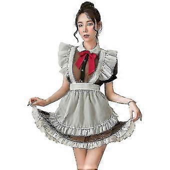 Sexy Maid Lingerie Nightdress Lace Sling Pajamas Fl7965