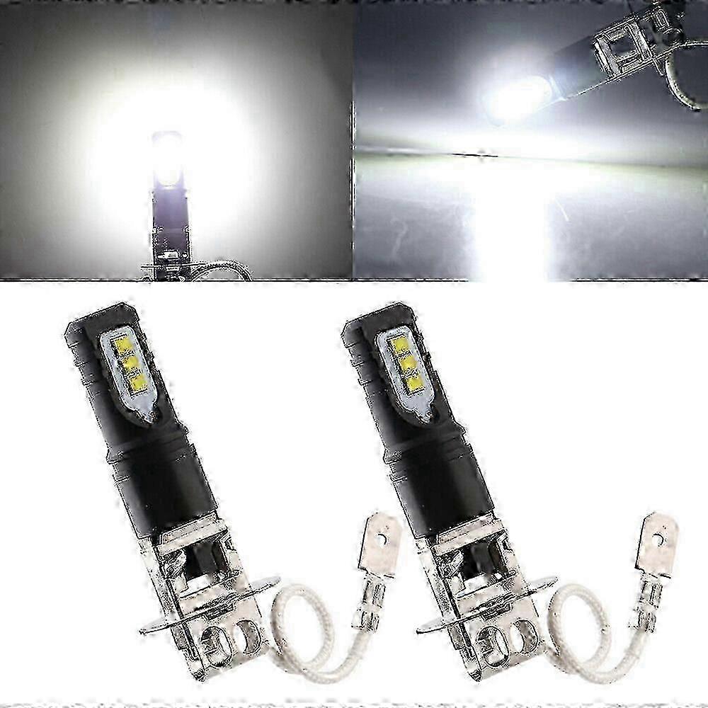 2x H3 160W ضوء السيارة 6000K 6000LM سوبر مشرق أبيض DRL LED رئيس لمبة كيت عالية شعاع 2525 رقائق مصباح الضباب القيادة للسيارات 12V