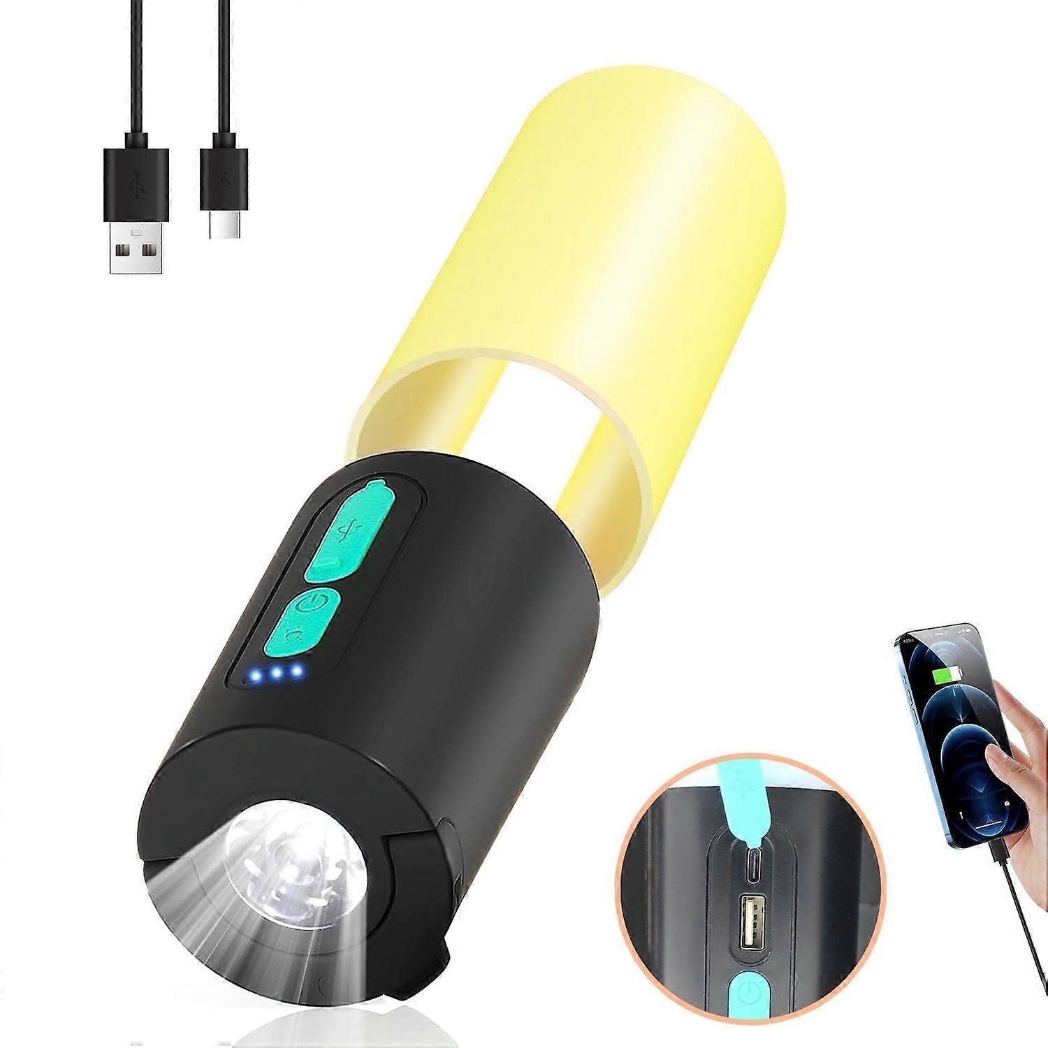 Camping Light String Camping Light, Rechargeable Portable Flashlight, Power Bank, Camping Equipment