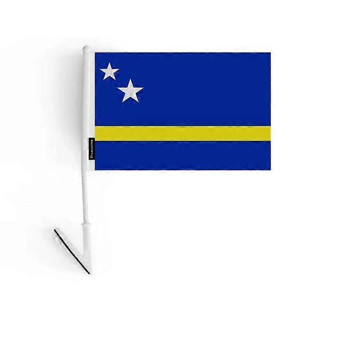 Adhesive flag - Curaçao - 14 x 21 cm - Polyester - Lightweight - Double-sided