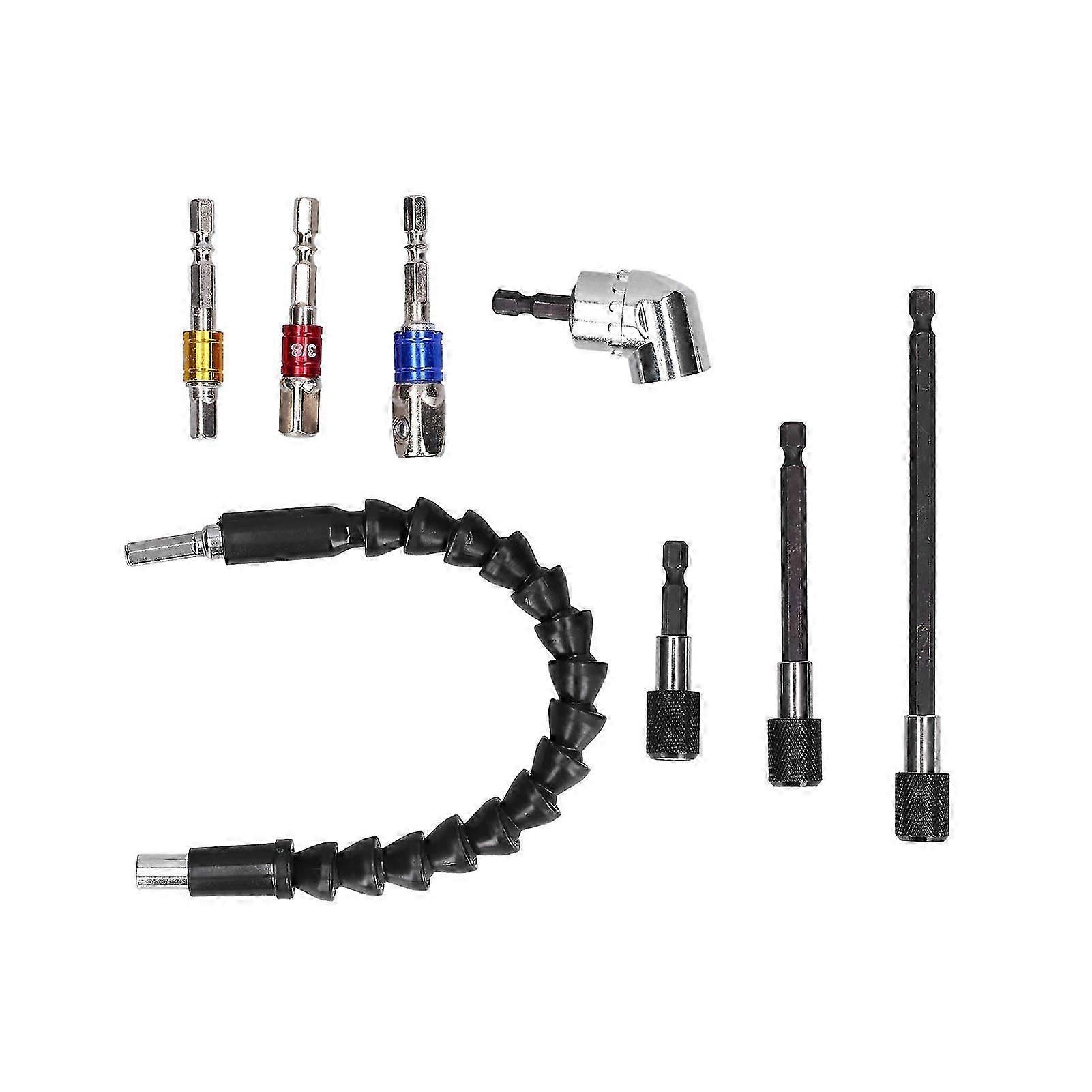 105 Degree Right Angle Drill Attachment Alloy Sturdy Durable Convenient Efficient Hex Shank Drill Nut Driver Bit