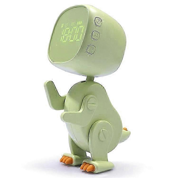 Dinosaur Kids Alarm Clock with Night Light Digital Display Bedside Clock for Children Sleep Training