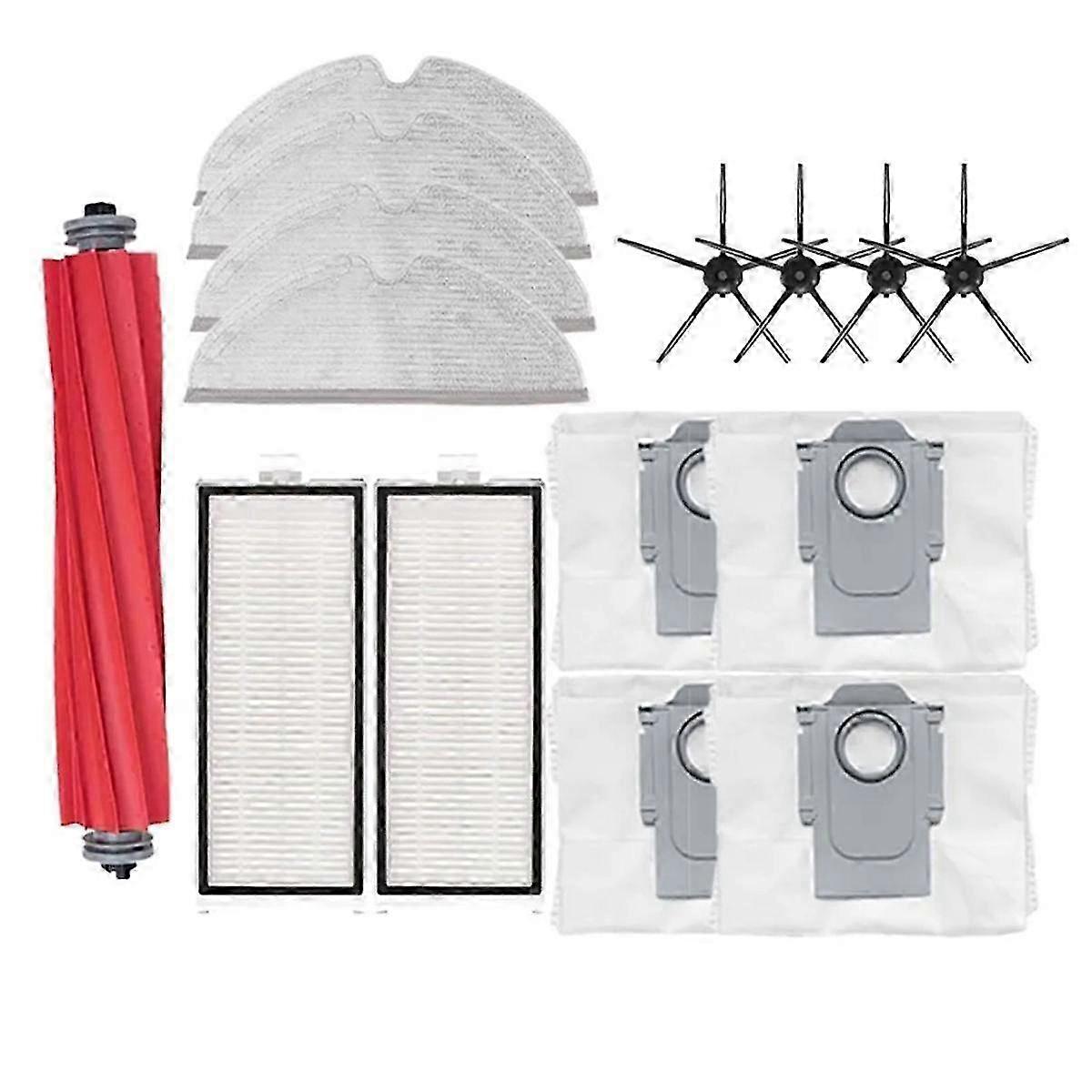 Replacement Dust Bag & Hepa Filter Compatible with Max+/T8 Robot Vacuum Mop Accessories