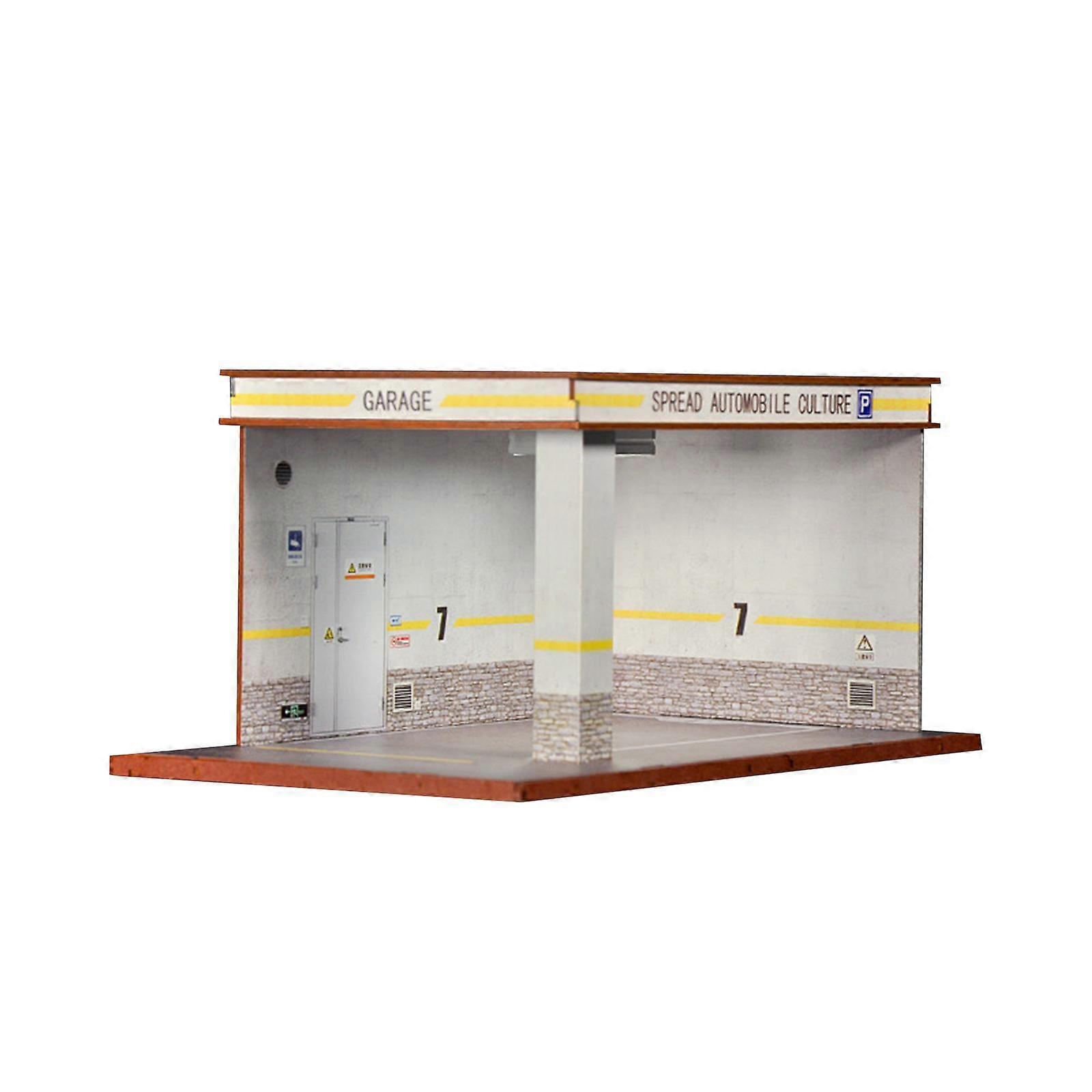 Model Car Display Case, Model Car Parking Lot Garage Display Case for 1/32