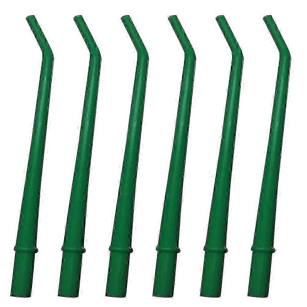 25pcs μίας χρήσης οδοντιατρικοί σωλήνες αναρρόφησης με τον εκτοξευτήρα σάλιου, χειρουργικός αποφρακτήρας για τις οδοντιατρικές κλινικές (πράσινο)