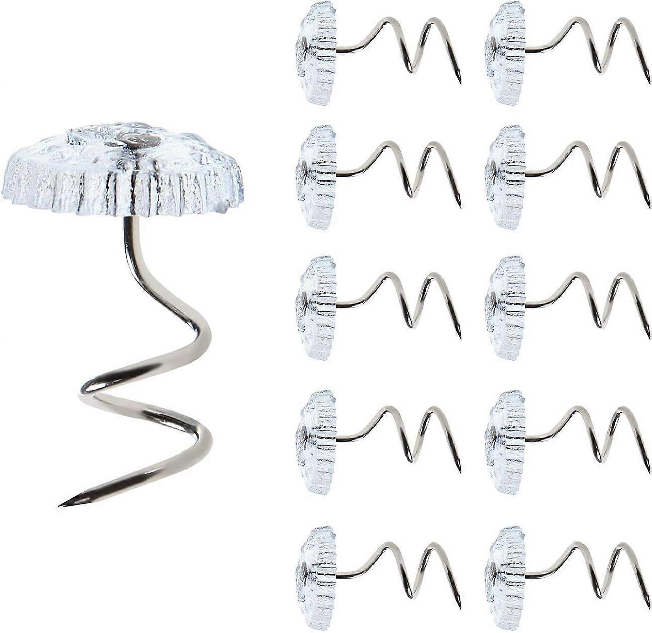 Qrity 50Pcs Twist Pins, Bed Sheet Quilt Sofa Cushion Clip Fixer, Twist Spiral Pins for Slipcovers of Couch Sofa Bed