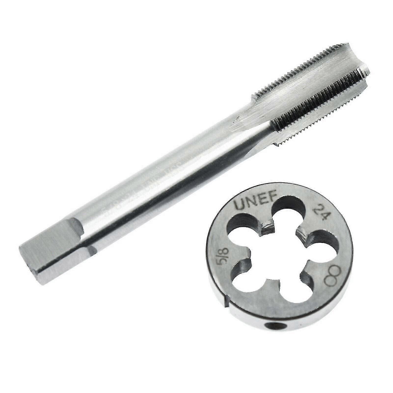 5/8"-24 Tap and Die Set High-Speed Steel Right-Hand Thread Tool for Thread Repair