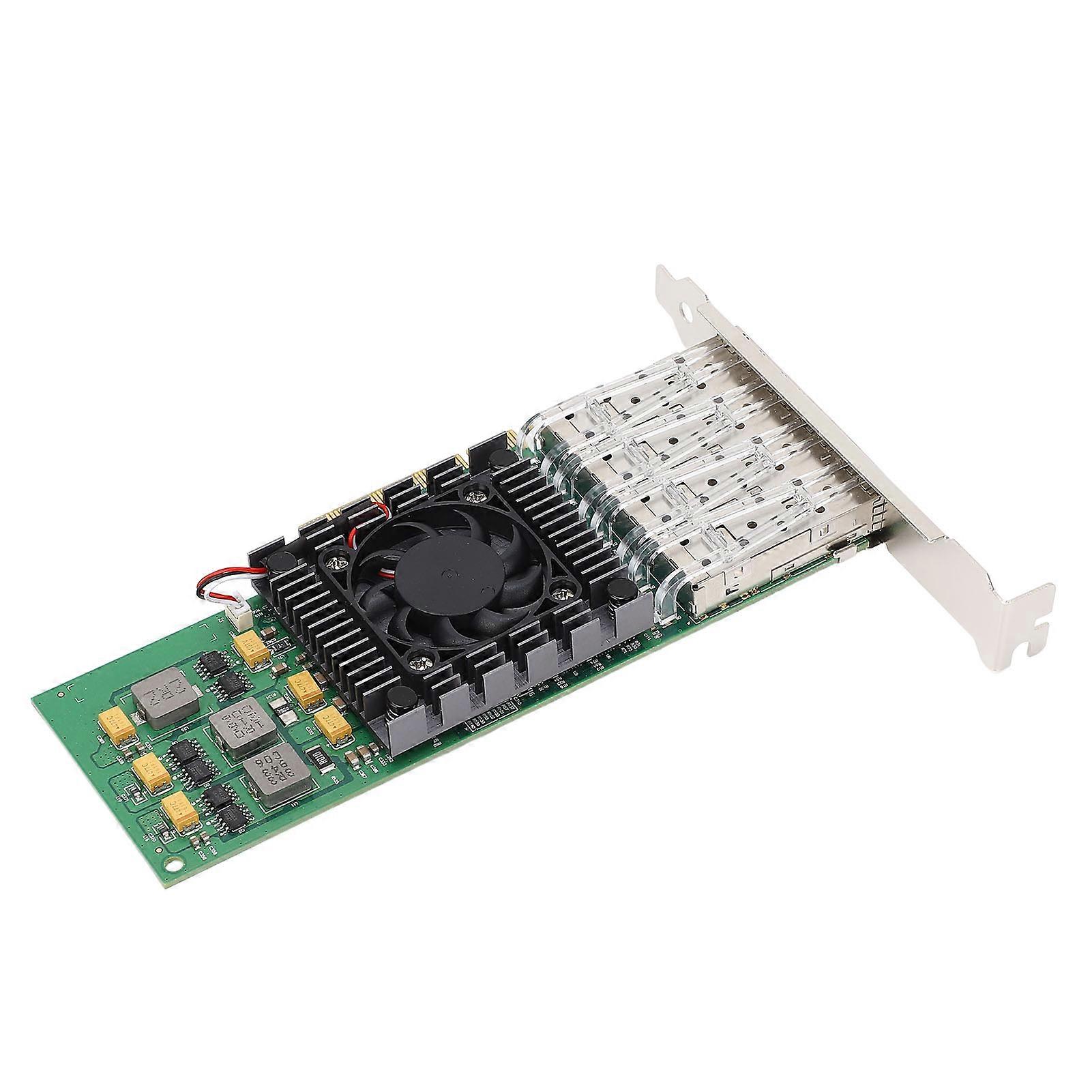 PCIe X8 Network Card for BCM57840 Chipset Quad SFP28 and LC Fiber Port 10 Gigabit Ethernet Server Adapter 