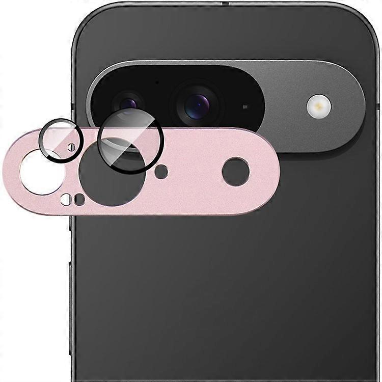 Google Pixel 9カメラレンズフィルムメタルレンズキャップ+強化ガラスレンズプロテクターに対応したIMAK
