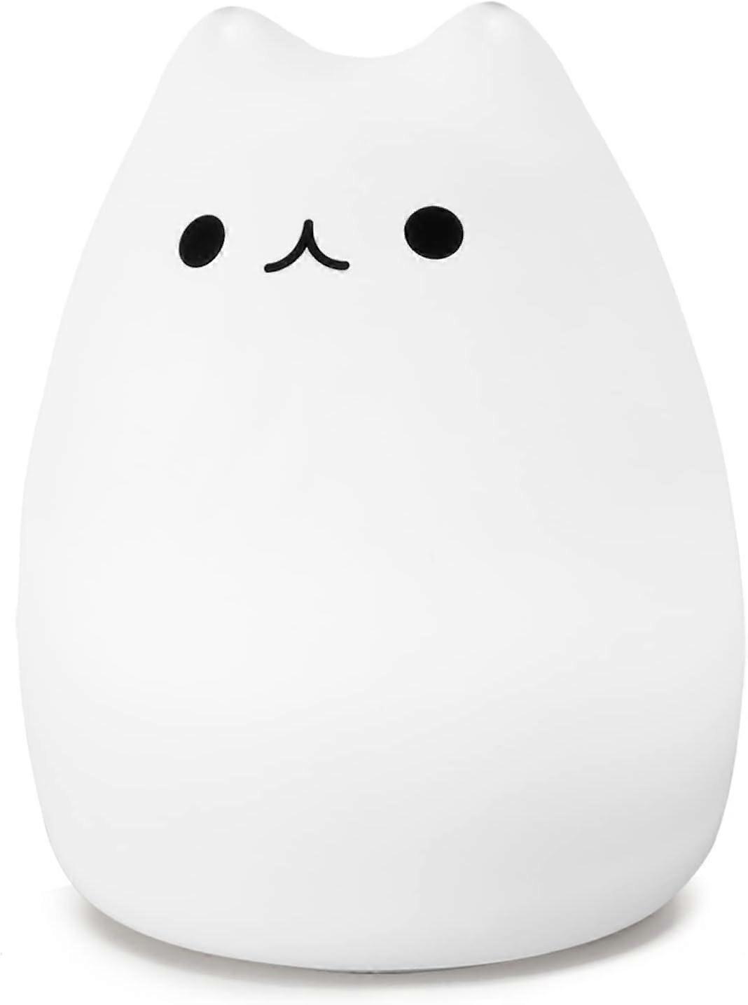 Cute cat night light, colorful