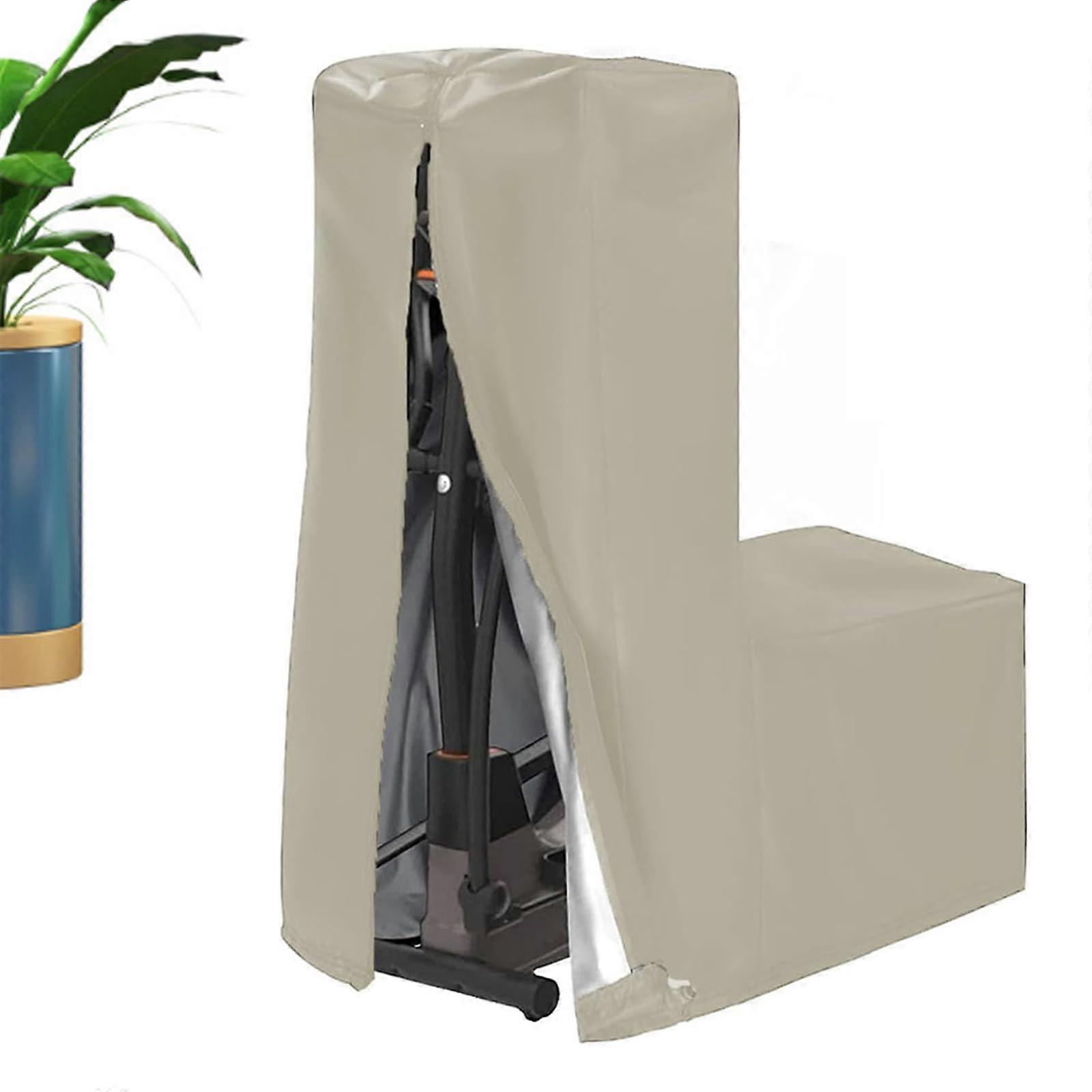Elliptical Machine Cover, Waterproof 420D Cover for Indoor and Outdoor Use, Adjustable Drawstring, 140x64x165 cm