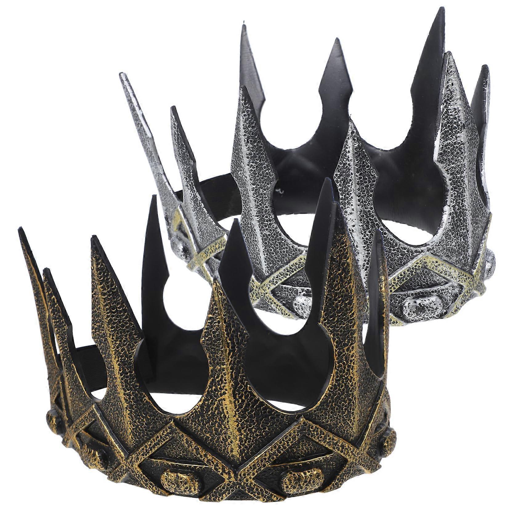 3dmedieval crowns made of soft foam large size suitable for Halloween theater cosplay birthday parties