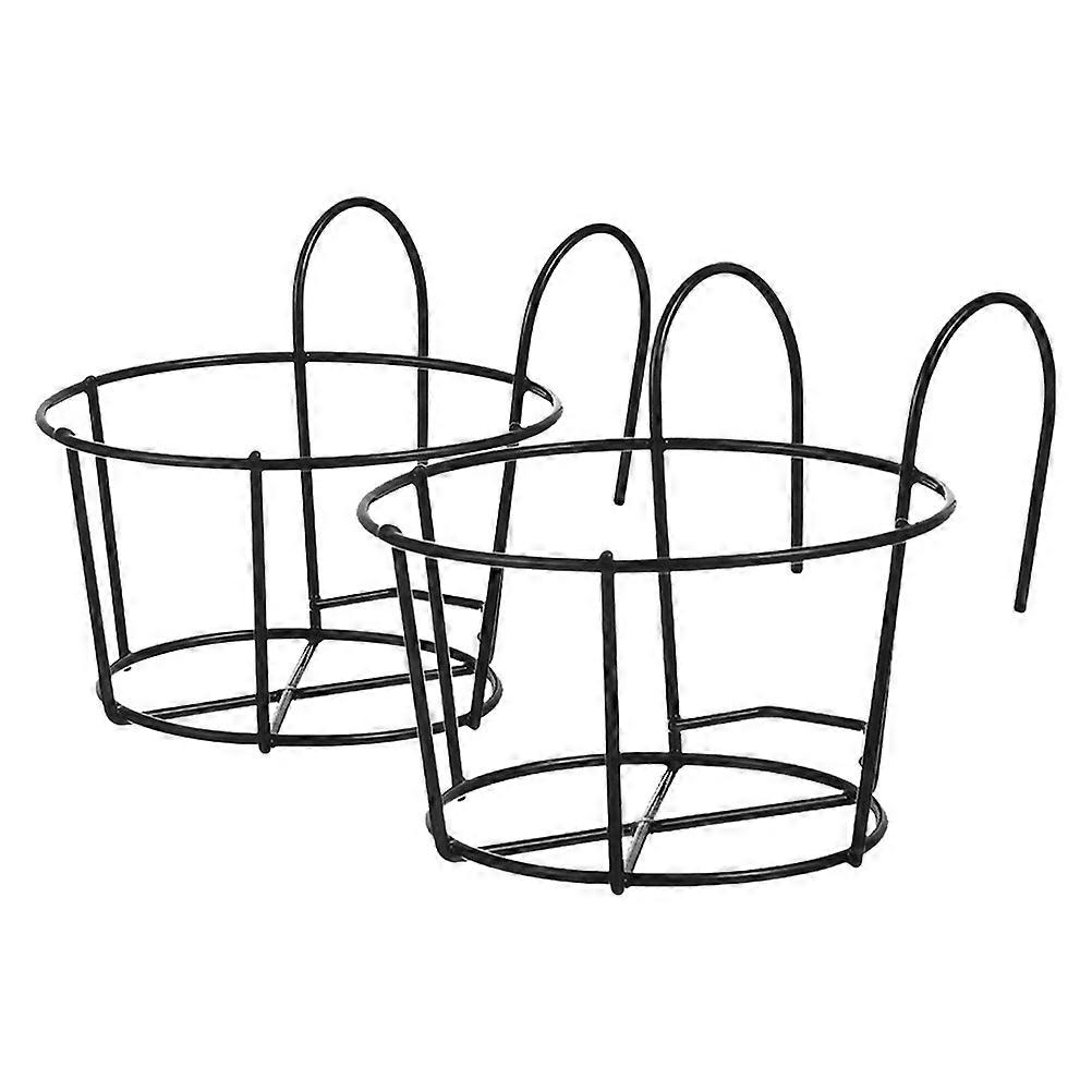 Balcony Plant Support, Durable Railing Basket for Elevated Greenery, Stylish Appearance