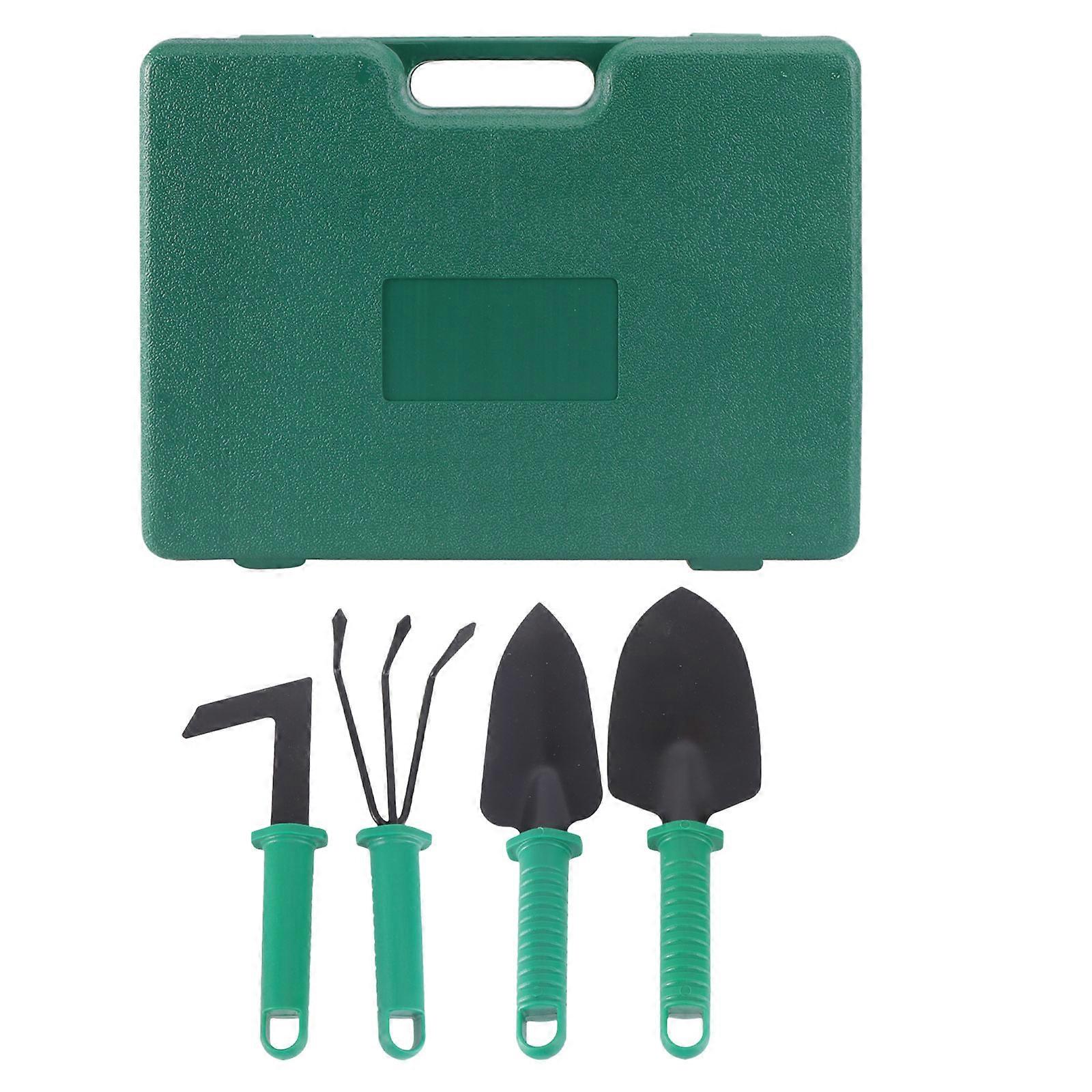 Gardening Supplies Tool Kit With Slots Cultivating Weeding Raking Digging 37.00X26.00X8.00CM Green