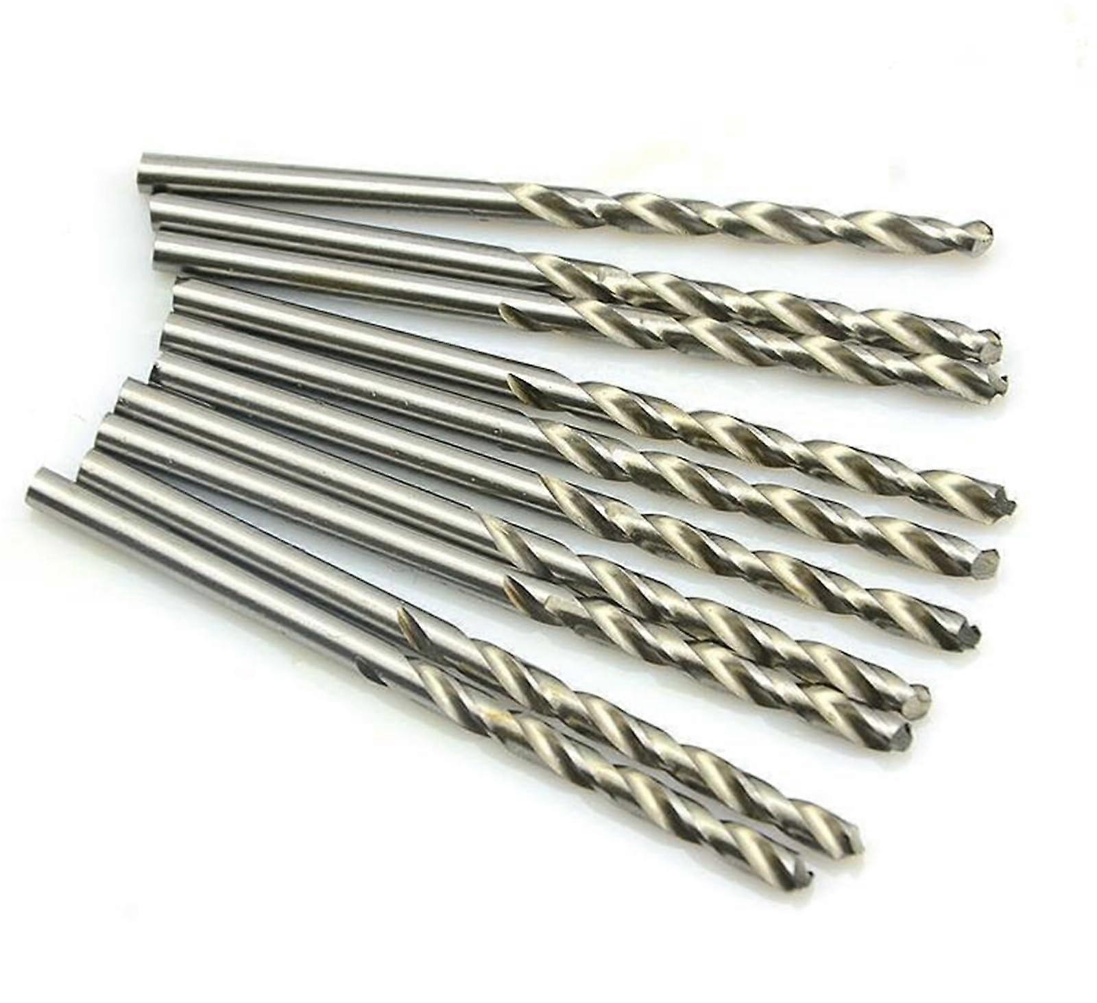 HSS manual twist drill with straight shank 1.1/1.2/1.3/1.4/1.5/1.6/1.7/1.8/1.9/1.95/2.0 mm 10 pieces (1.95 mm)