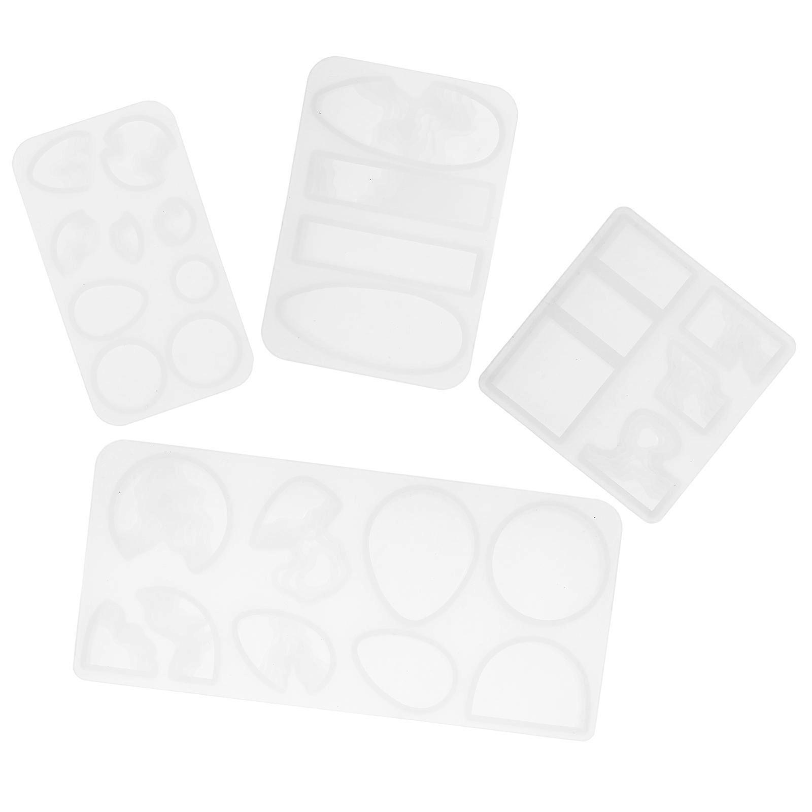 Silicone Casting Mould Epoxy Resin Mold Pendant Shape Seascape Theme White 1Set