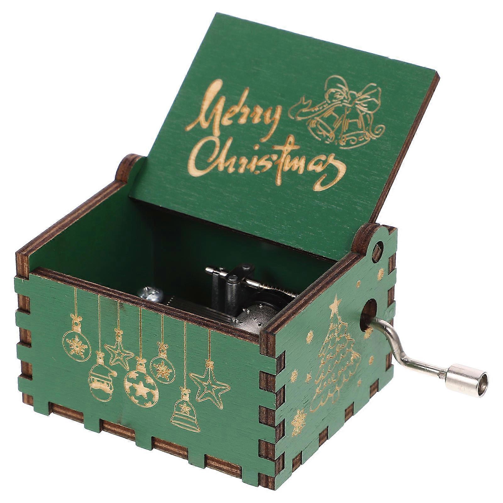 Wind Up Musical Box Synthetic Material Low Noise Mechanism Bedroom Decor present 1Pack