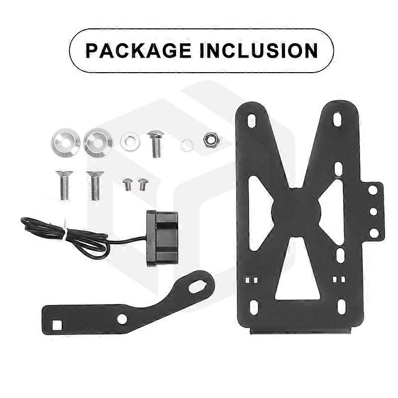 For Harley Sportster S RH1250 Motorcycle Rear License Number Plate Bracket Holder With LED Signal Light Side Mount AccessoriesMotor Vehicle Frame & Bo