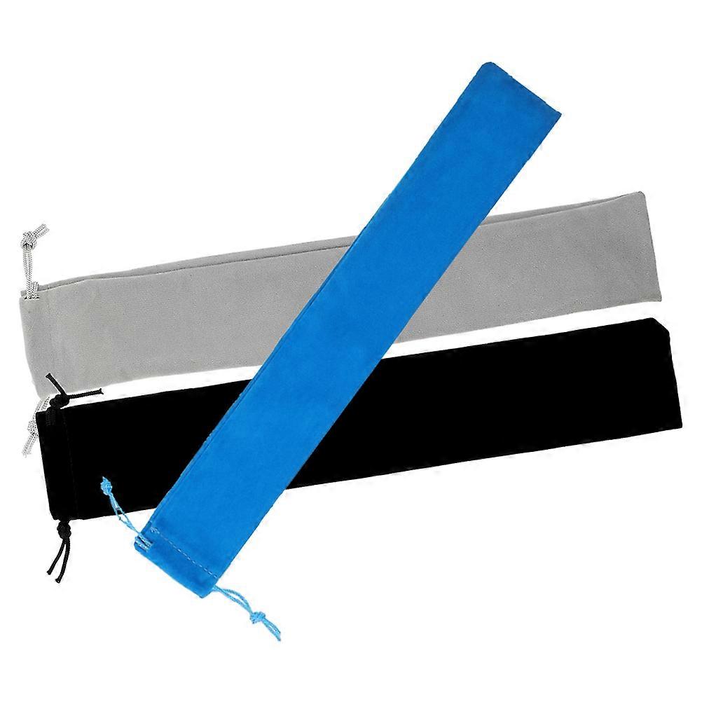 Minimalist Design Flute Storage Bag Assorted Color Protective Function 3Pcs