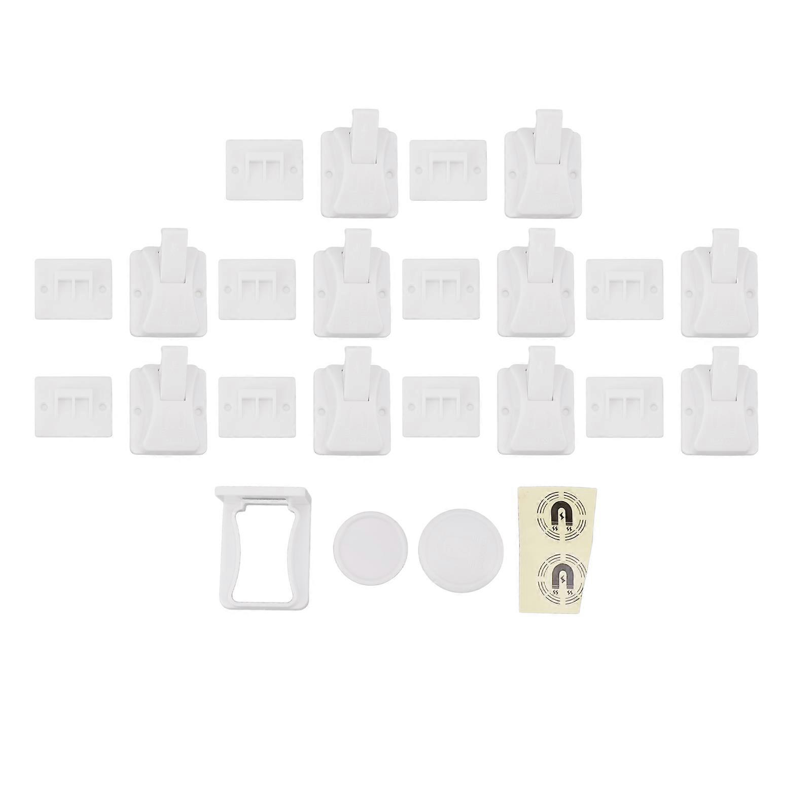 Child safety locks: prevent hand injuries. Anti-drill magnetic locks for type 4 drawers.