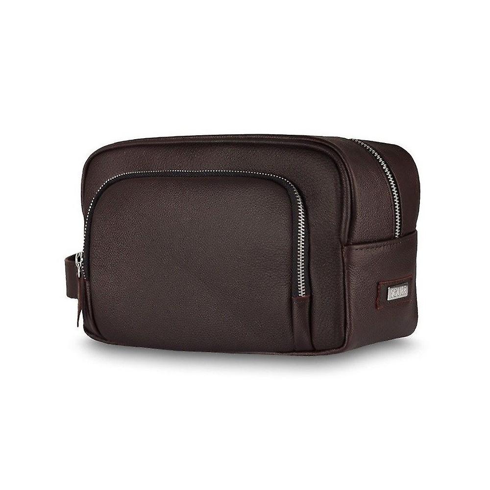 Solier SK04 SK04DARKBROWN24159 wash bag men