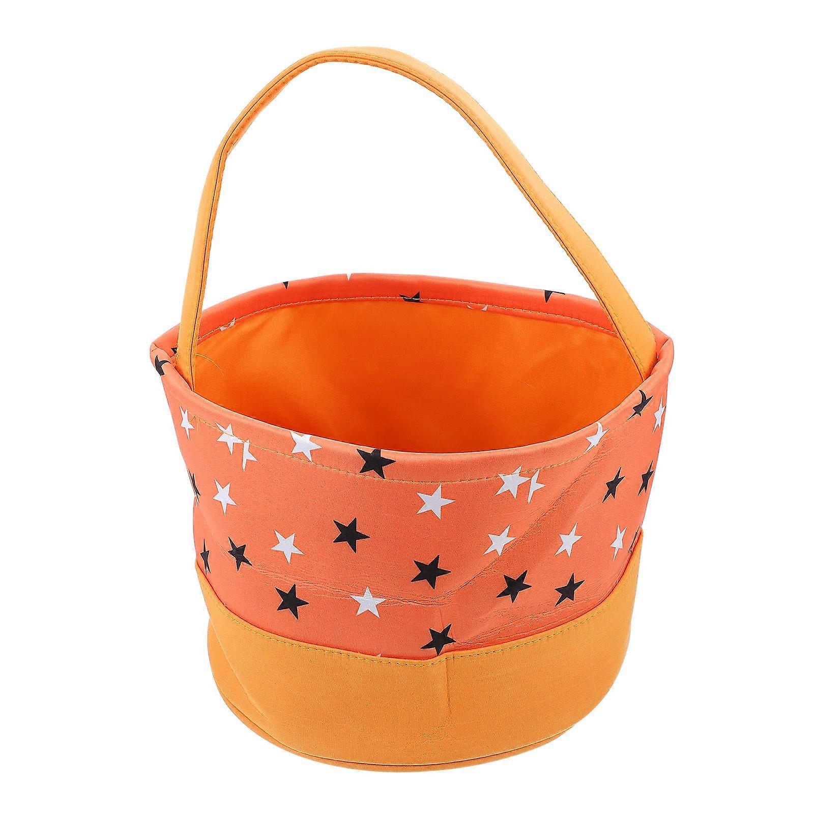 Candy Holder Portable Halloween Bag Polyester Material DIY Design Halloween Party Children 24X24CM 1Set