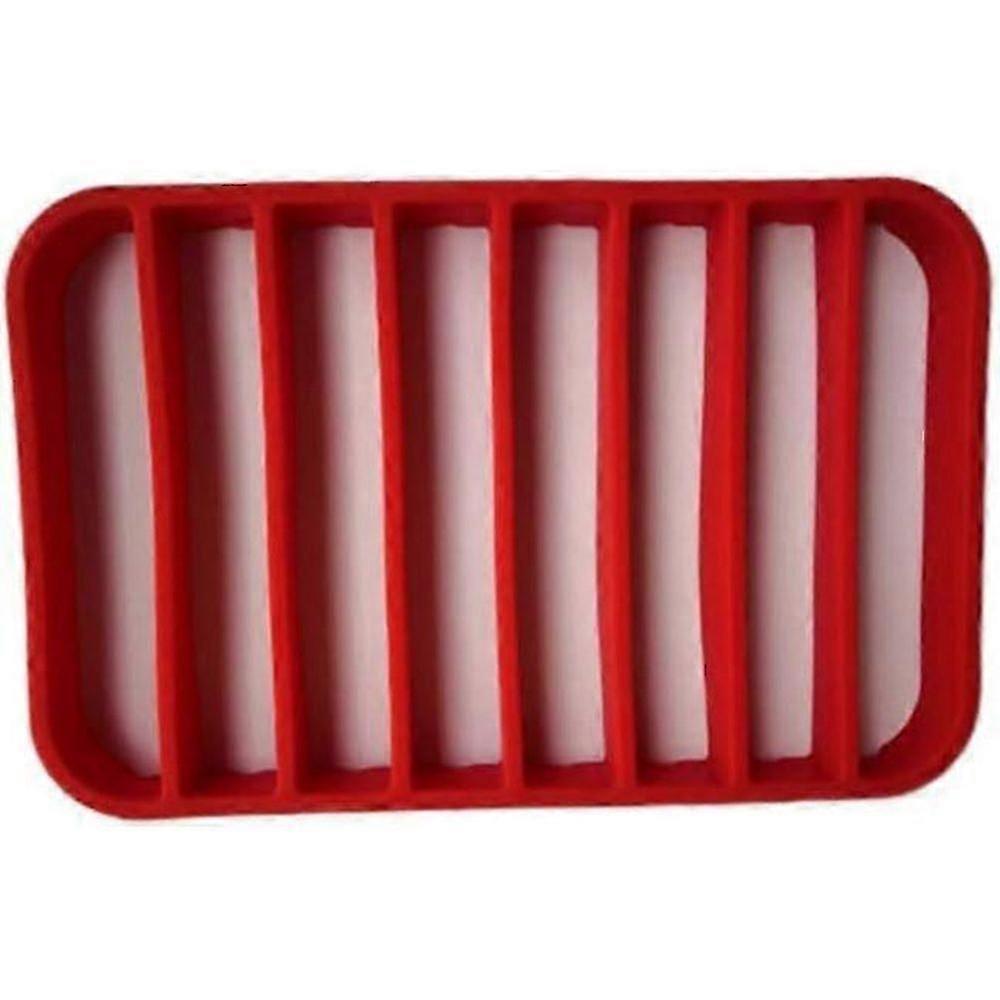 رف تحميص قدر ضغط سيليكون ، رف قدر ضغط من السيليكون أحمر 27 * 17. 5 * 2. 5 سم