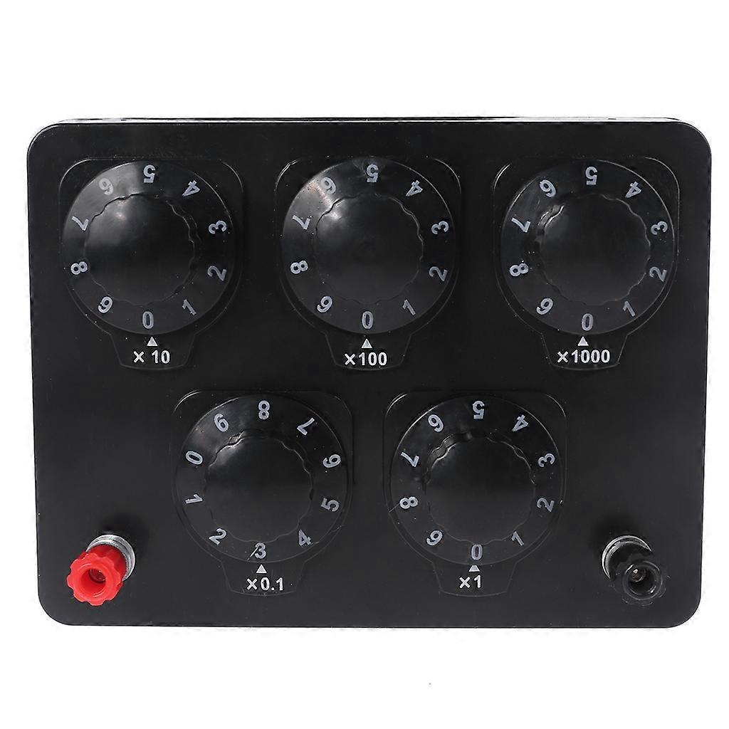Resistance Box Adjustable Lab Rotary Resistor Substitution Box 0 to 9999.9 Ohm- Perfect