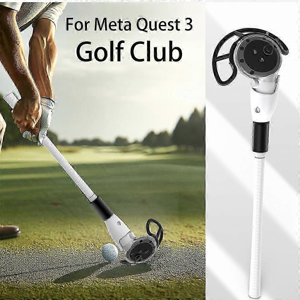 VR Golf Club Handle Accessories Compatible with Meta Quest 3,Handle Attachments Enhance Immersive VR Game Experience