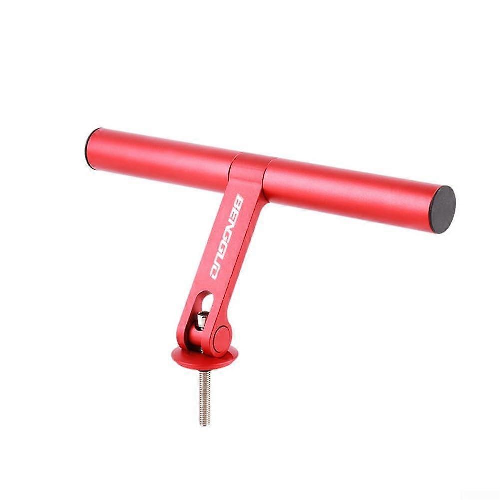 Robust bicycle Ttype extension for easy accessory mounting, adjustable height, 200 mm, red