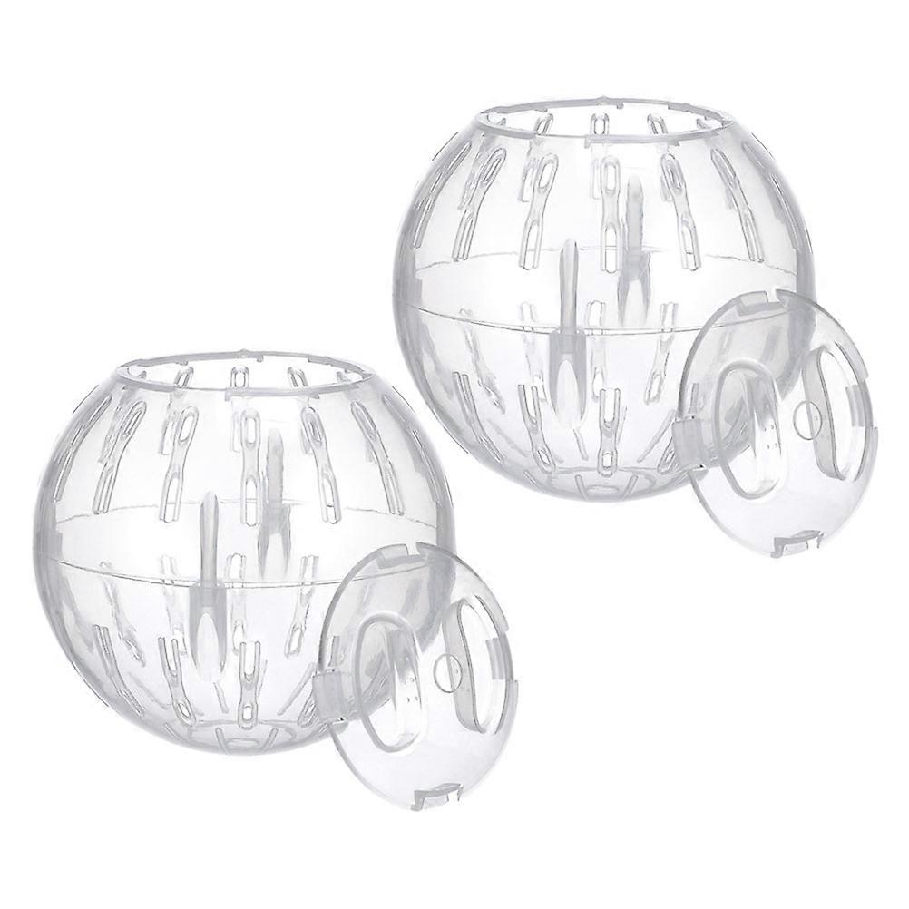 Transparent Hamster Exercise Ball with Stand for Small Pets – Promotes Activity and Endless Fun for Hamsters, Gerbils, Mice, Chinchillas